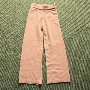 Cashmere Wide Leg Tan Pants